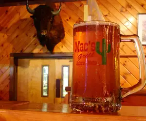 Our full menu is available at the bar.